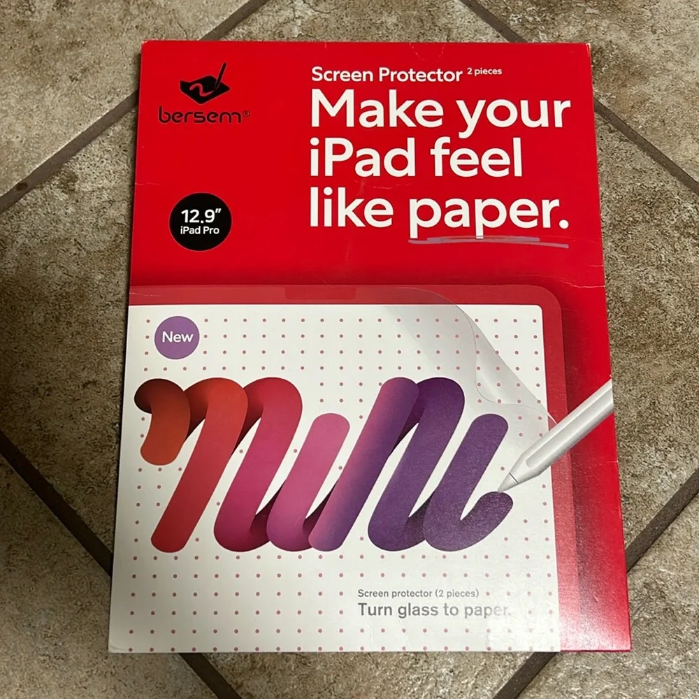 12.9” iPad Pro Screen Protector: Make your iPad feel like paper.